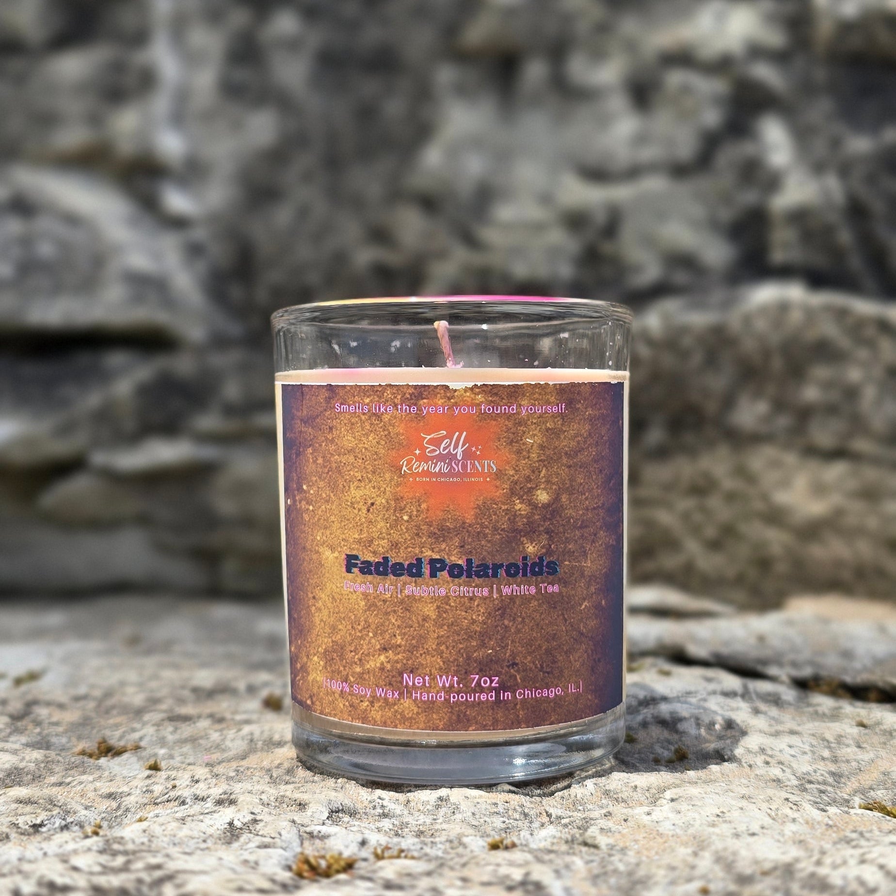 Faded Polaroids Candle