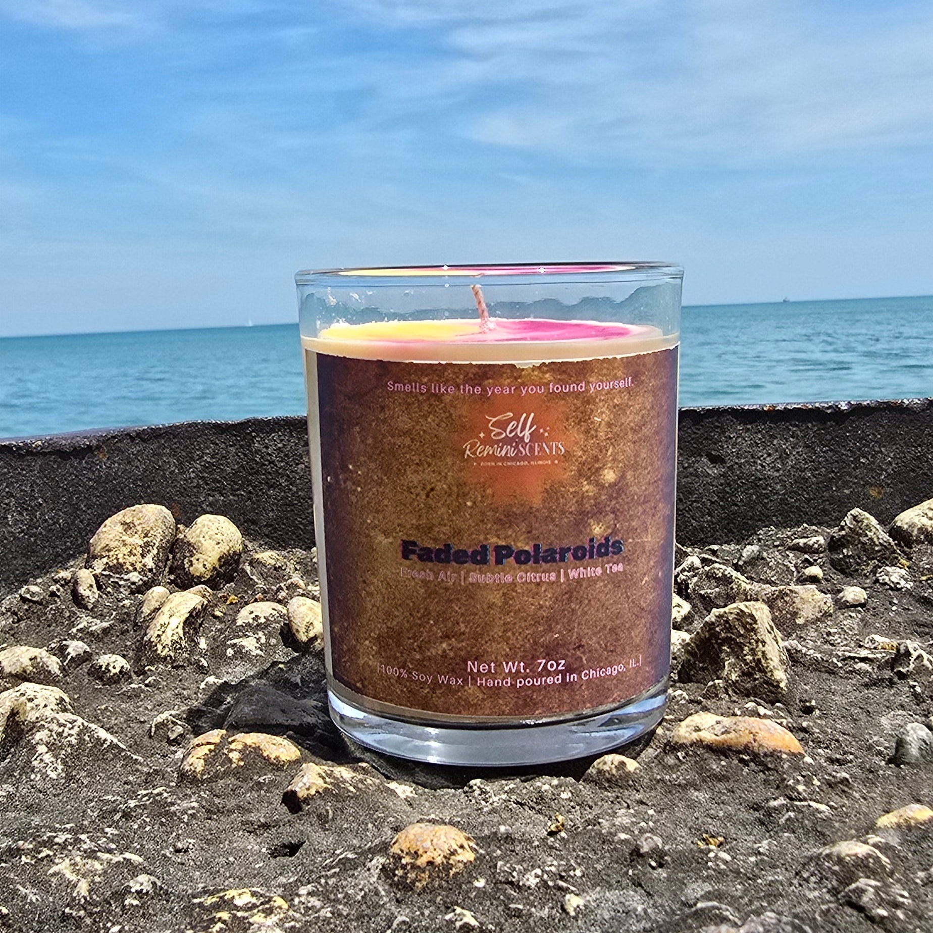 Faded Polaroids Candle