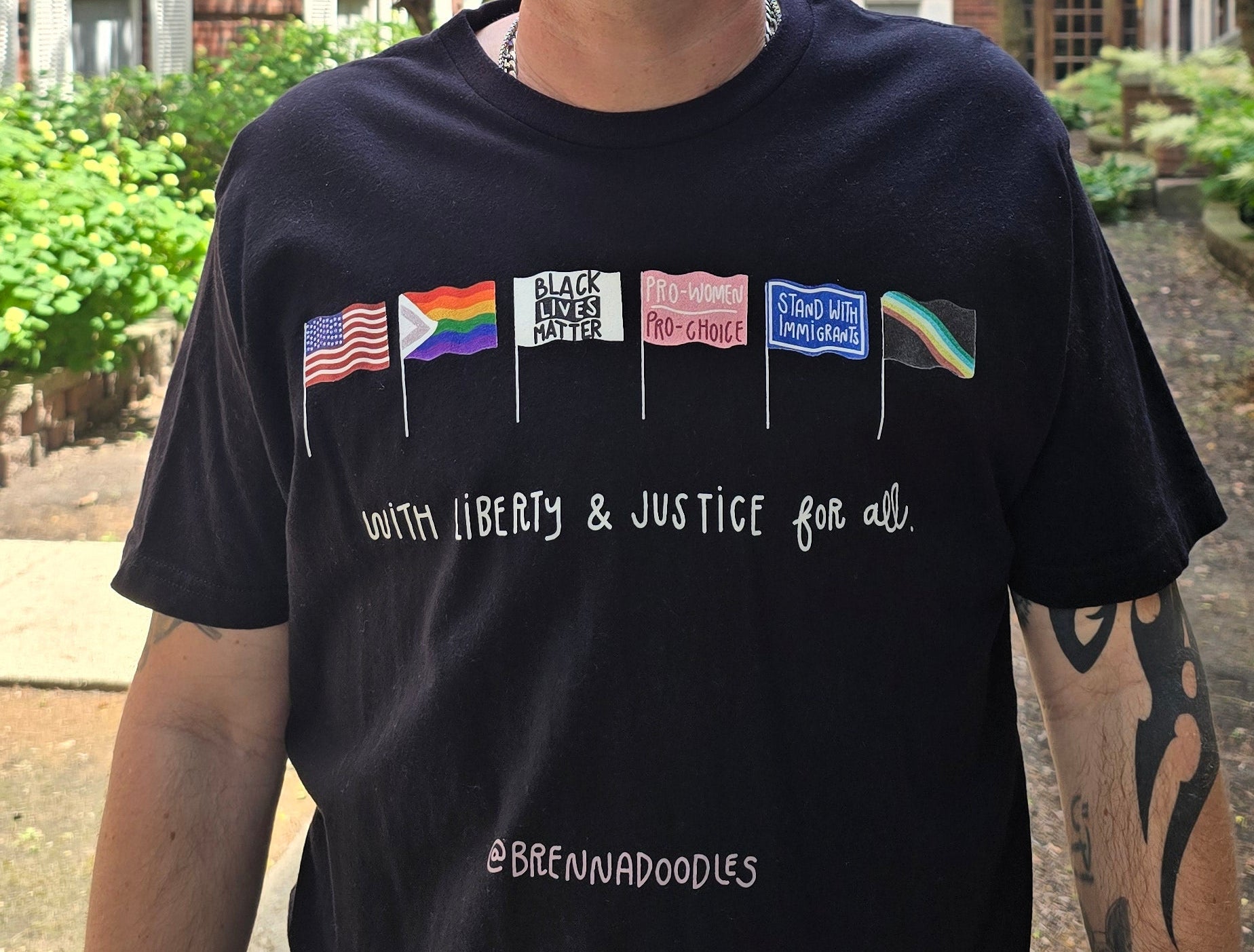 With Liberty & Justice For All Tee