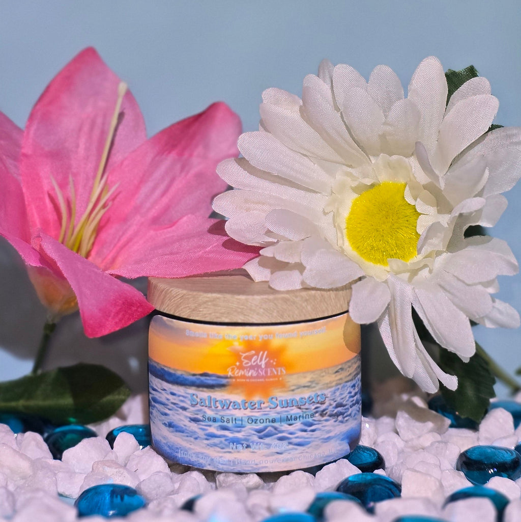 4oz Candle Saltwater Sunsets