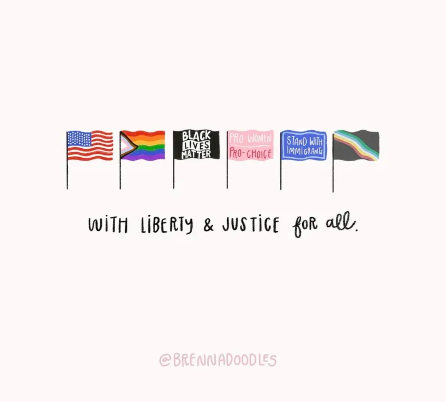 With Liberty & Justice For All Tee