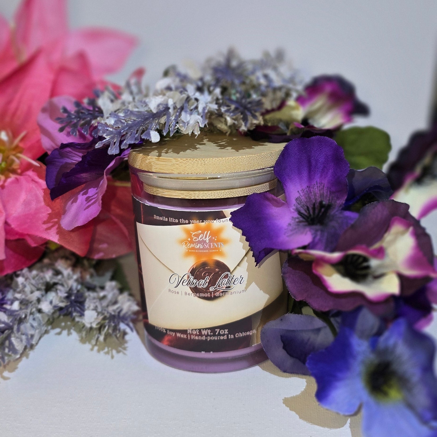 Velvet Letter Candle