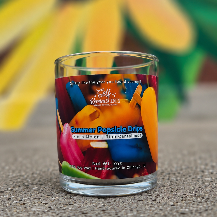 Summer Popsicle Drips Candle