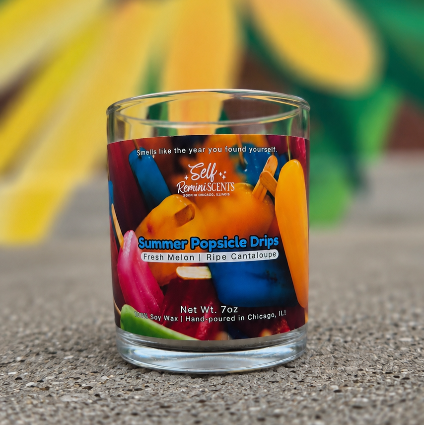 Summer Popsicle Drips Candle