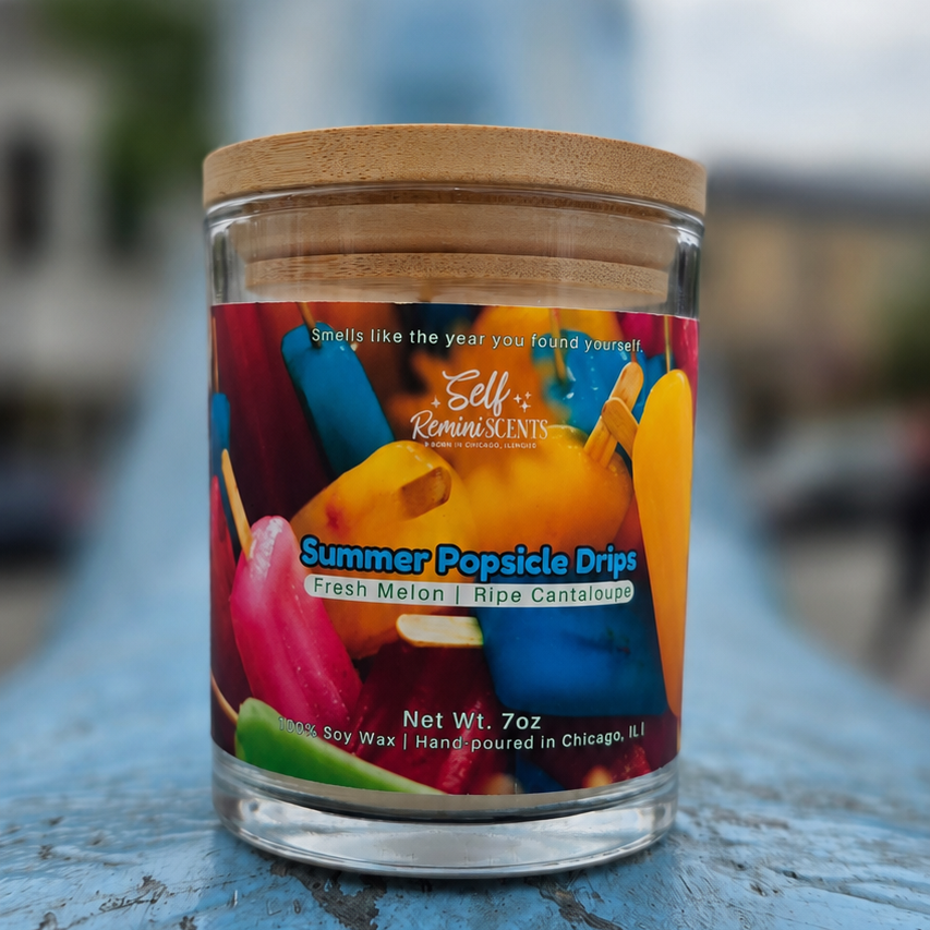 Summer Popsicle Drips Candle